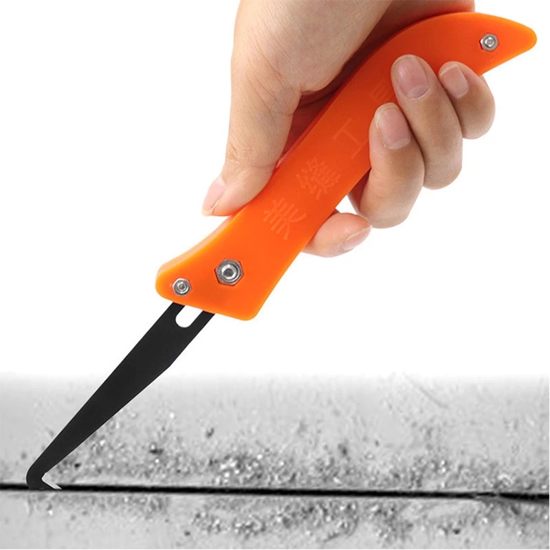 Tile Gap Repair Tool Hook Knife Wall Floor Tile Removal of Old Grout Tungsten Steel Joint Notcher Cleaning Dust Hand Tools