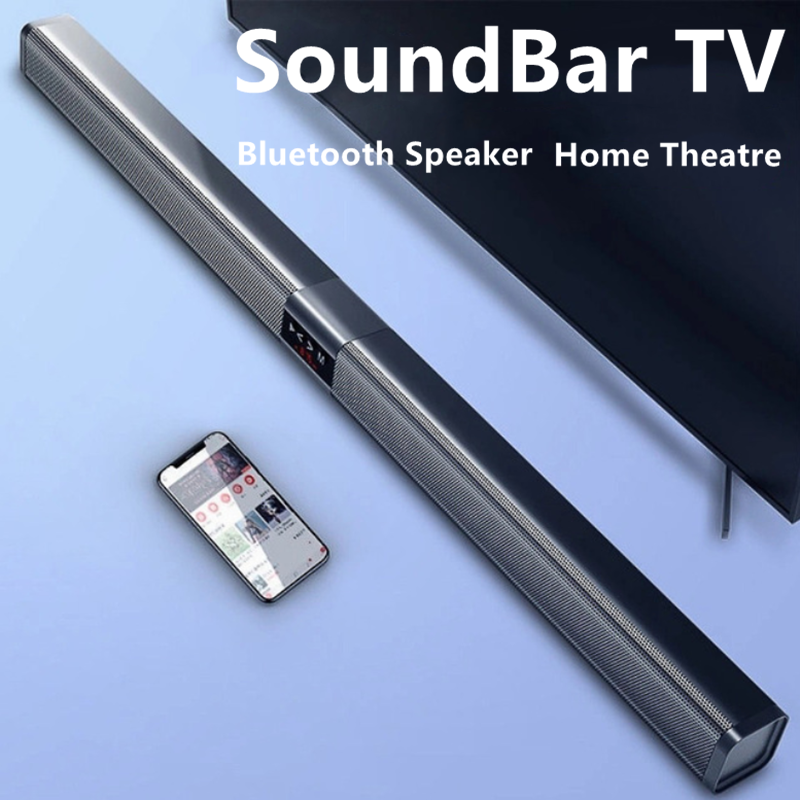 Soundbar TV Home Theater with Subwoofer Wireless Bluetooth 5.0 Speakers 3D Surround Stereo with Optical RCA AUX Remote Control