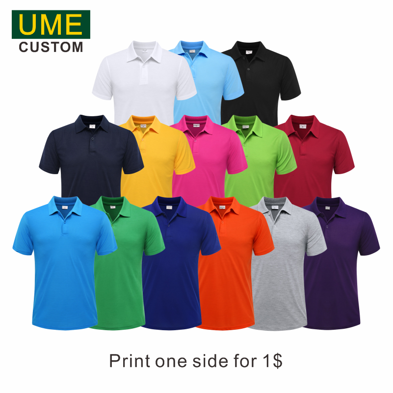  Summer Cheap Casual Short-sleeved Polo Suit Personal Company Group LOGO Custom POLO Shirt Cotton Men and Women Custom