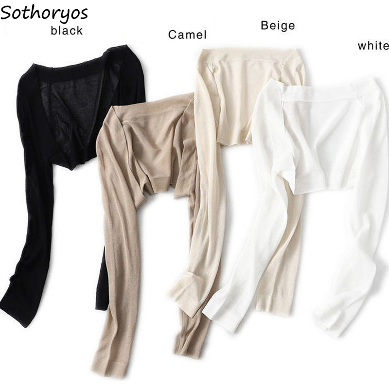 Shrugs Women Solid Elegant Breathable Sun Shading Bolero Leisure Cardigans  Style Female All-match Shawl Mujer Chic Tops