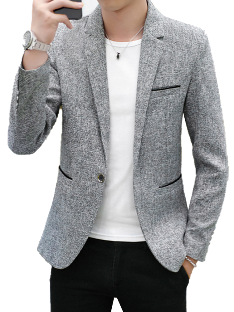  Casual Men Blazer Cotton Slim Korea Style Suit Blazer Masculino Male Suits Jacket Blazers Men Clothing Plus Size 4XL