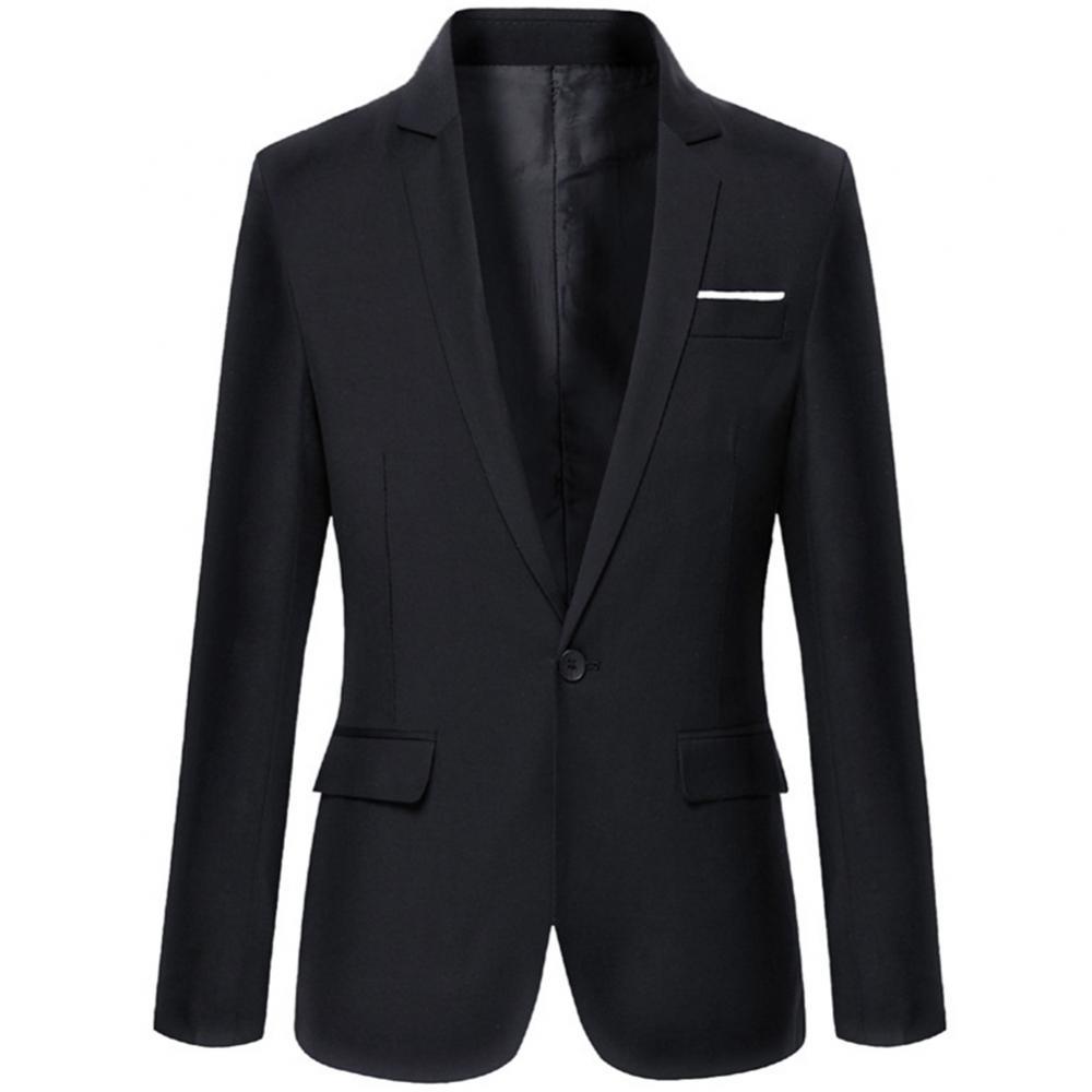 50%Men's Blazer Autumn  Slim Business Formal Party Men's Suit Long Sleeve Lapel Top Jacket Men's Clothing