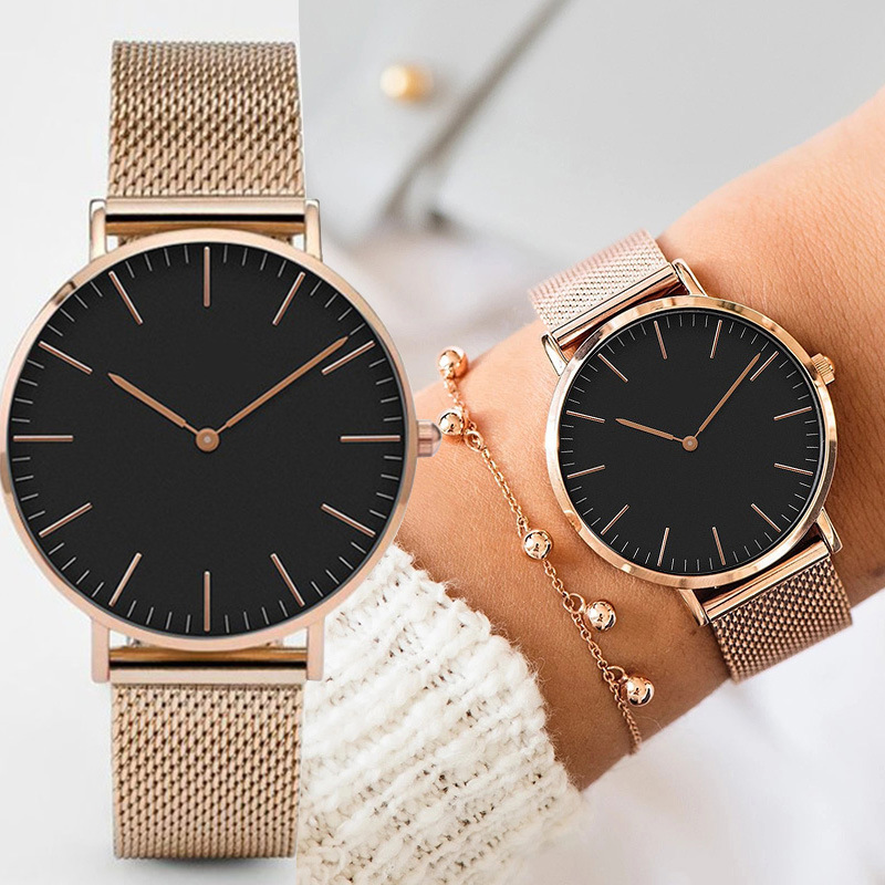  Rose Gold Watch Women Bracelet Watches Top  Ladies Casual Quartz Watch Steel Women's Wristwatch Montre Femme Relogio