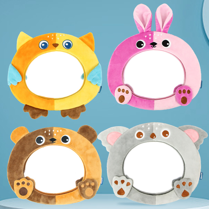 Cute Baby Rear Facing Mirrors Adjustable Car Baby Mirror Safety Car Back Seat View Mirror for Kids Children Toddler