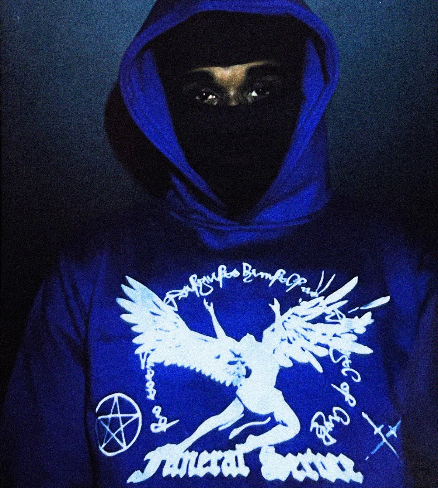 American Fallen angel print super David clothes men Y2K goth punk Harajuku street hoodie women casual loose sweatshirt