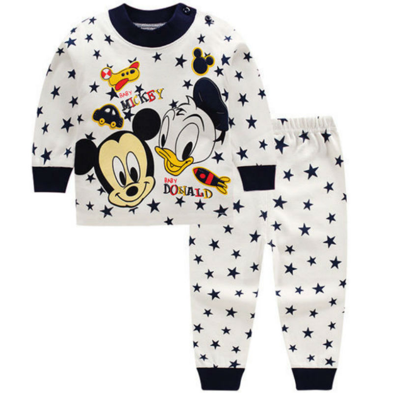 0-2year Baby Clothes Set Winter Cotton Newborn Baby  Girls Clothes 2PCS   Baby Pajamas Unisex Kids Clothing Sets