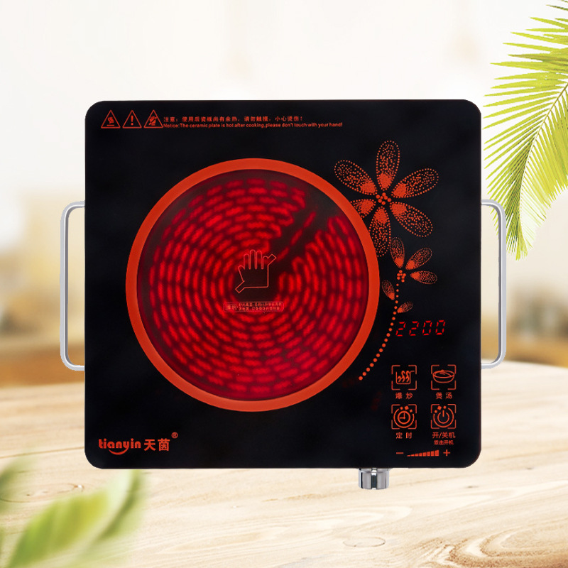 Intelligent electric ceramic stove household high-power non-pick pot electric heating stove tea making stove