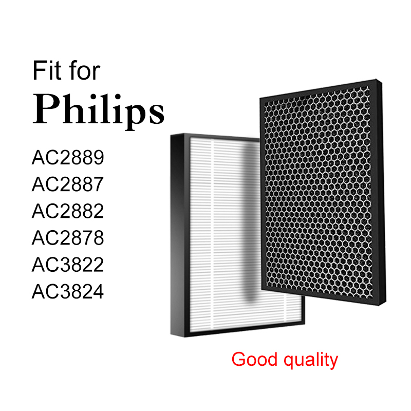 FY2422 HEPA filter and FY2420 Active Carbon Filter Replacement For Philips AC2889 AC2887 AC2882 AC3822 Air Purifier Parts