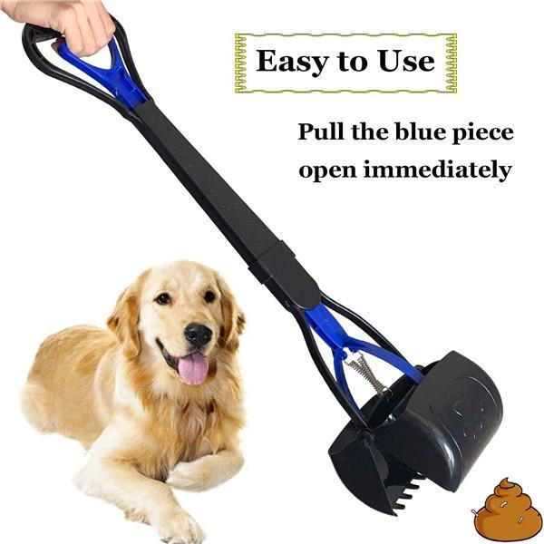 Pet Dog Pooper Scooper Long Handle Outdoor Dog Waste Picker Jaw Poop Scoop Pet Toilet Waste Scooper For Dog Supplies