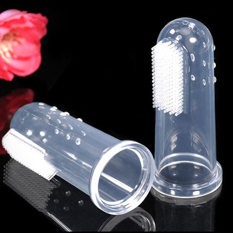 Pet Teeth Cleaning Supplies， Cat Dog Dental Hygiene Silicone Finger Toothbrush