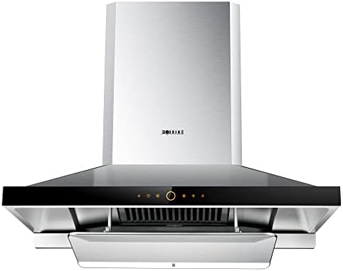 FOTILE EMS9026 36" Wall-mount Range Hood 1000 CFMs with Touchscreen, 2 Speed-settings and Auto Turbo Mode | Manual-adjustable Capture Shield Technology | Delay Shutoff and Detachable Oil Plate