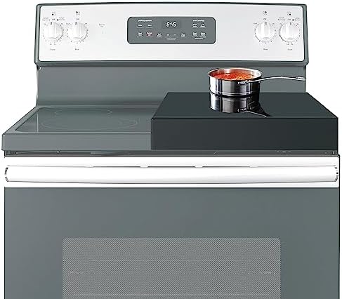Stainless Steel Stove Top Cover Noodle Board for Burner Stovetop Cooktop, Kitchen Organizer Expanding Kitchen Space, Easy to Clean, 14.7 x 21.2 x 3 Inches, Black