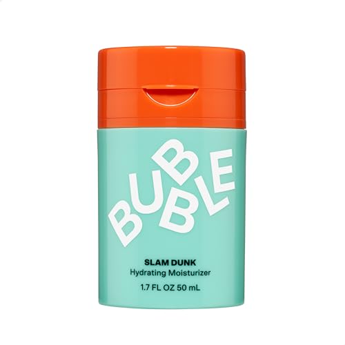 Bubble Skincare Slam Dunk Face Moisturizer - Hydrating Face Cream for Dry Skin Made with Vitamin E + Aloe Vera Juice for a Glowing Complexion - Skin Care with Blue Light Protection (50ml)