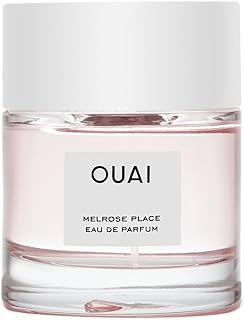 OUAI Melrose Place Eau de Parfum - Elegant Womens Perfume for Everyday Wear - Fresh Floral Scent has Notes of Champagne, Bergamot and Rose with Delicate Hints of Cedarwood and Lychee (1.7 Oz)