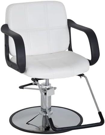 PayLessHere Hydraulic Barber Chair Hair Stylist Chair Salon Chair 360° Swivel Reclining for Hair Stylist Beauty Salon Equipment