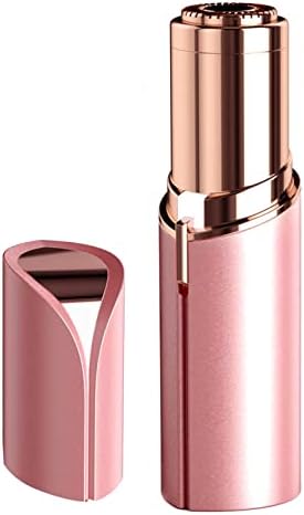 Facial Hair Removal for Women Painless Hair Remover, Waterproof Shaver Razor Hair Remover with LED Light for Face Bikini Peach Fuzz Upper Mustache Lip Chin (Rose Gold)