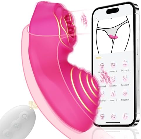 LUKIKI Adult Toys Female Sex Toys - Wearable Panty Vibrator with Rose Design, 9 * 9 Vibrating Women Sex Toys for Clit Stimulation, App Remote Control Vibrator for Couples Play, Adult Sex Toys & Games