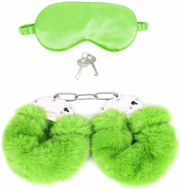 Sex BDSM Kits Toys - Bondaged Kit Adult Restraint with Bondage Handcuffs & Sex Blindfolds & Sex Tickler Set -Bondage Gear & Accessories Sex Toys for Couples-B22 (Green)