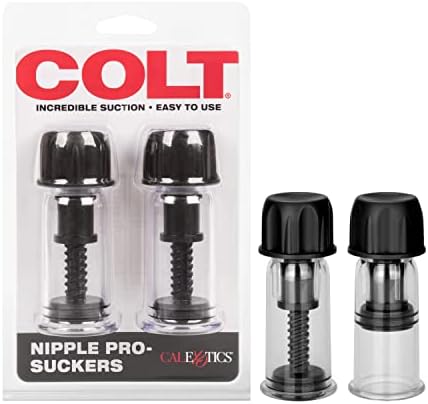 CalExotics Novelties Colt Nipple Pro-Suckers, Black/Clear