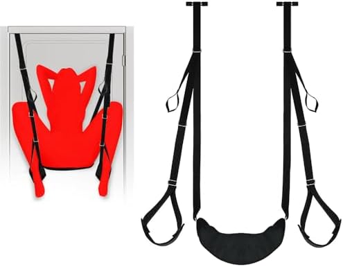 Frequent Flyer Door Swing Holds to 300Lbs Adult Sex Toys for Couples Sex Hanging Swing Sling Couple Adults Sex Furnitures for Adults Sex Swing Couples Sweater Sex Swing BDSM Restraint TS 1