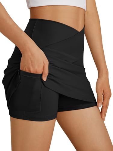 AUTOMET Womens Tennis Skirts Mini Skorts Golf Shorts Athletic Dress Workout Vacation Outfits Pockets Teen Girl Clothes