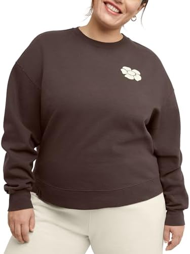 Hanes Women's Originals Plus Size Fleece Midweight Sweatshirt