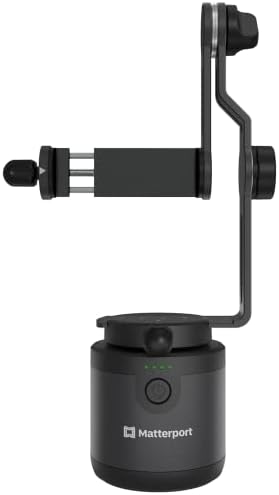 Matterport Axis Gimbal Stabilizer for Smartphone Camera - Motorized Rotating Mount for Professional 3D 360 Photo Scans for iPhone and Android Phones