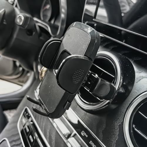 Car Cell Phone Holder Mount for Jeep Wrangler (2007-2024) JL JK 4XE Gladiator (2020-2024) Rubicon Sahara JKU Sport S Mojave X Accessories Circular Air Vents Cellphone Mobile Phone Stand