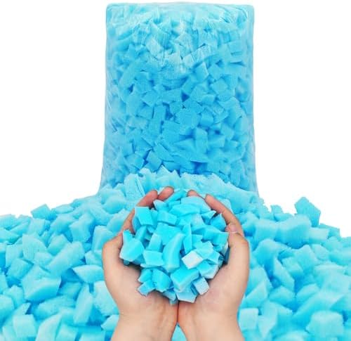 Bean Bag Filler,10 Lbs Memory Foam Filler Shredded Memory Foam Filling Bean Bag Chair Filler Pouf Filler Dog Bed Filler Bean Bag Chair Refill Bean Bag Filler
