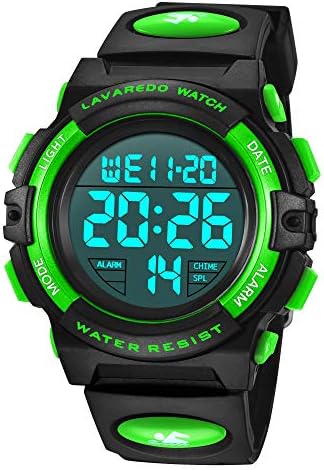 Kids Watch,Boys Watch for 3-15 Year Old Boys,Digital Sport Outdoor Multifunctional Chronograph LED 50 M Waterproof Alarm Calendar Analog Watch for Children with Silicone Band,Kids Gift