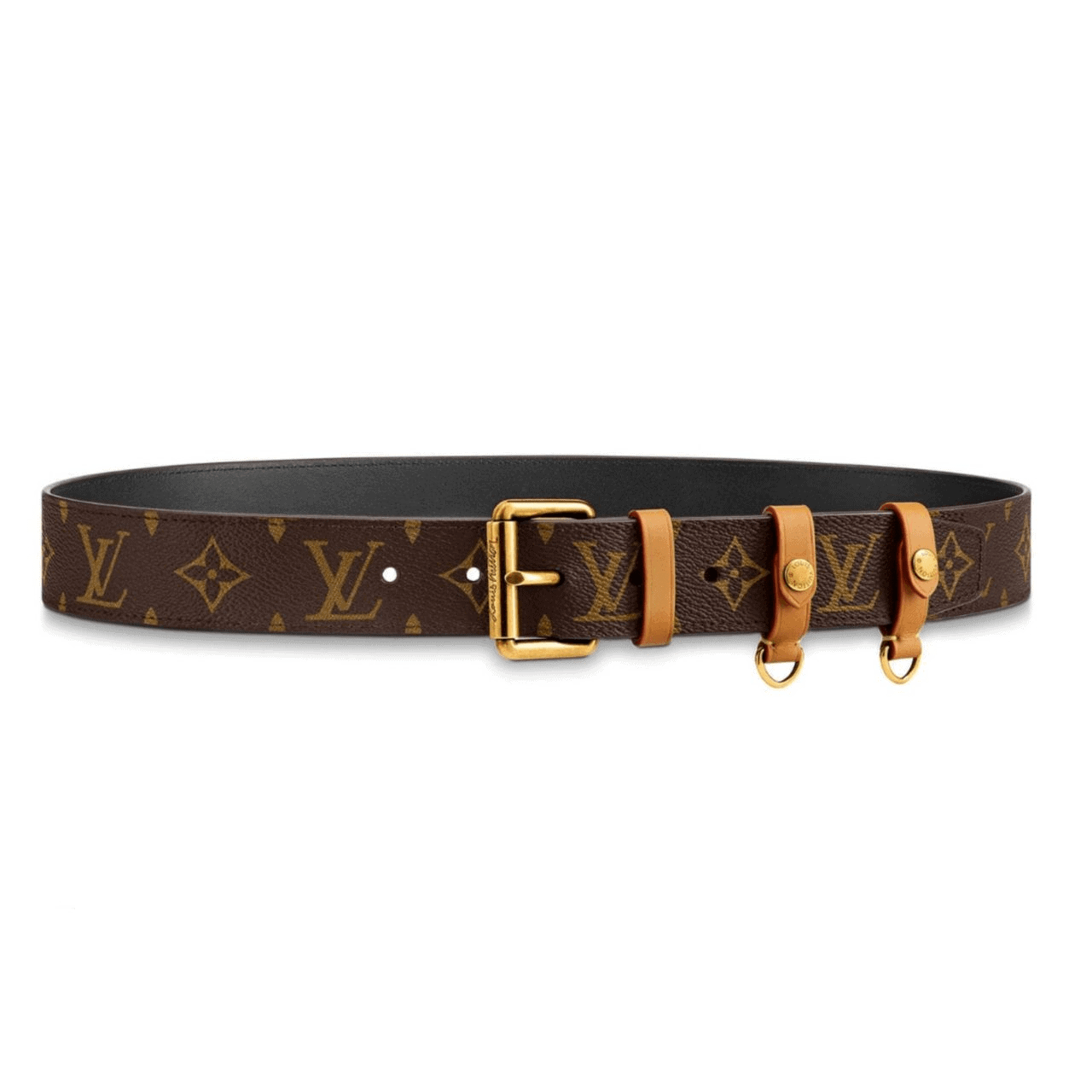 LOUIS VUITTON SIGNATURE BELT MONOGRAM 35MM BROWN – B112