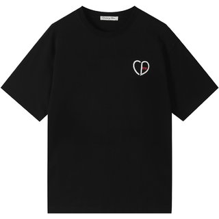 CD Heart-shaped Embroidery T-Shirt – CDS061