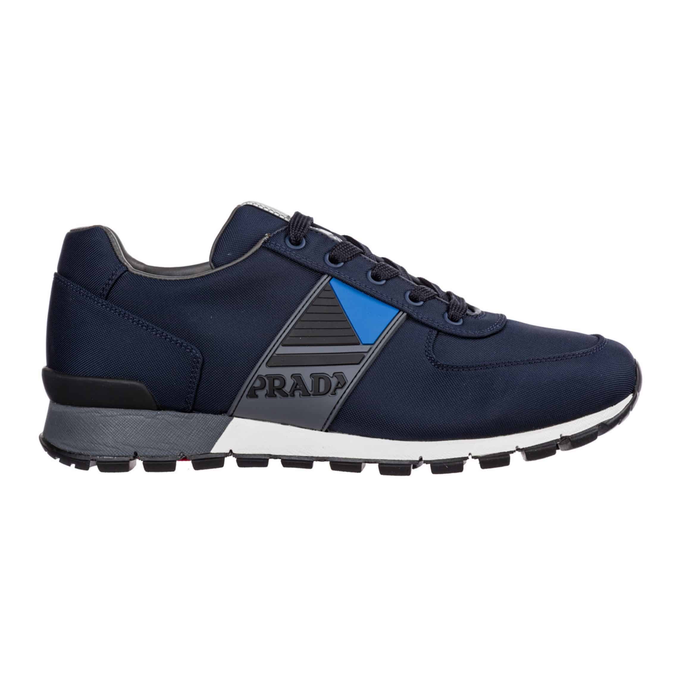 PRADA MEN’S BLUE MATCH RACE CORDURA RUNNING TRAINERS – PD31