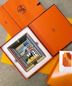 High-end replica designer hermes home porcelain ashtray
